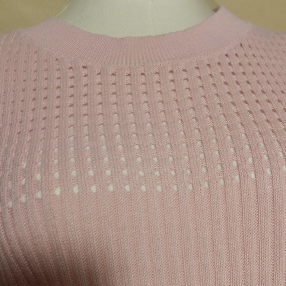 NWOT! Beautiful Pink Knit Maxi Dress - Picture 8 of 12